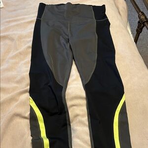 Athleta Black and Gray Leggings